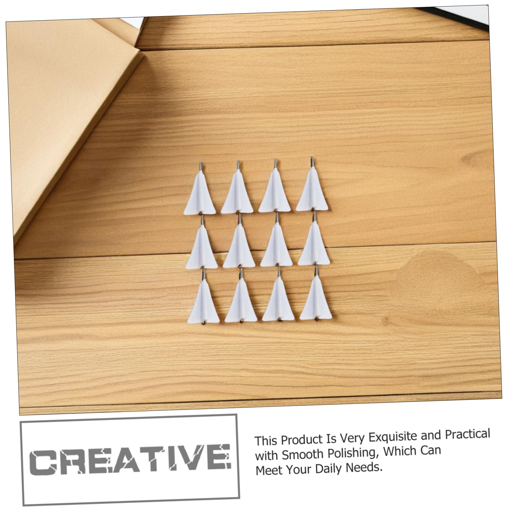 Lot de 12 Punaises Multifonctions en Liège Petites Punaises Créatives d'avion en Papier pour Tableau d'Affichage Accessoires Pratiques pour Bureau et Maison