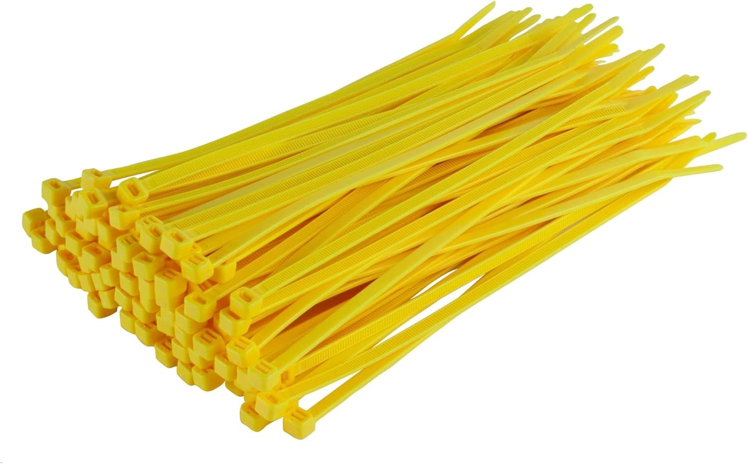 GTSE 8 Inch Yellow Zip Ties, 100 Pack, 18lb Strength, UV