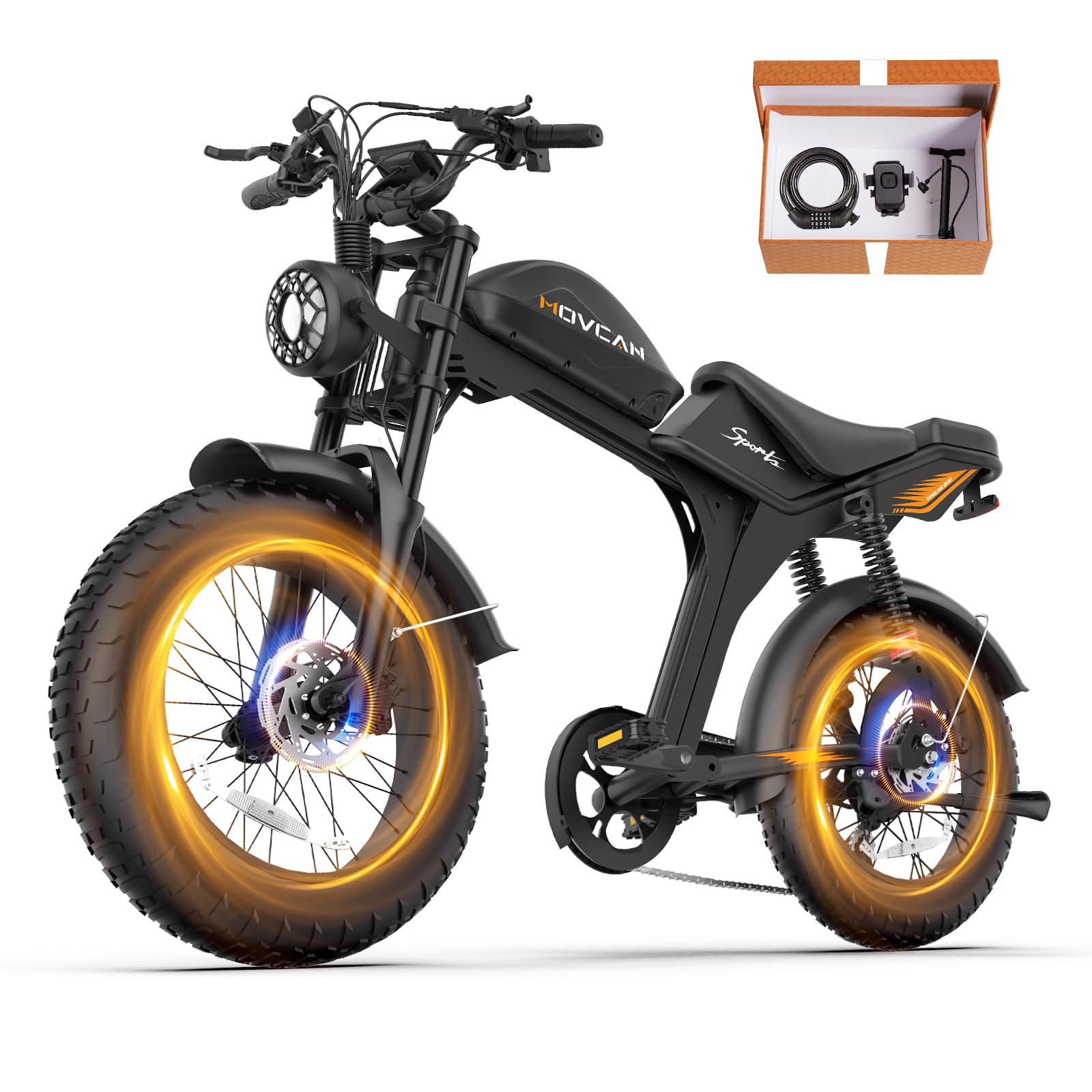 V70 Electric Bike, Electric Motorcycle with 52V 23.4Ah Removable Battery 20” Fat Tire Dirt Bike, 2000W Motor 35 MPH Top Speed E Bikes, 7 Speed Dual Hydraulic Brake Electric Bikes for Adults