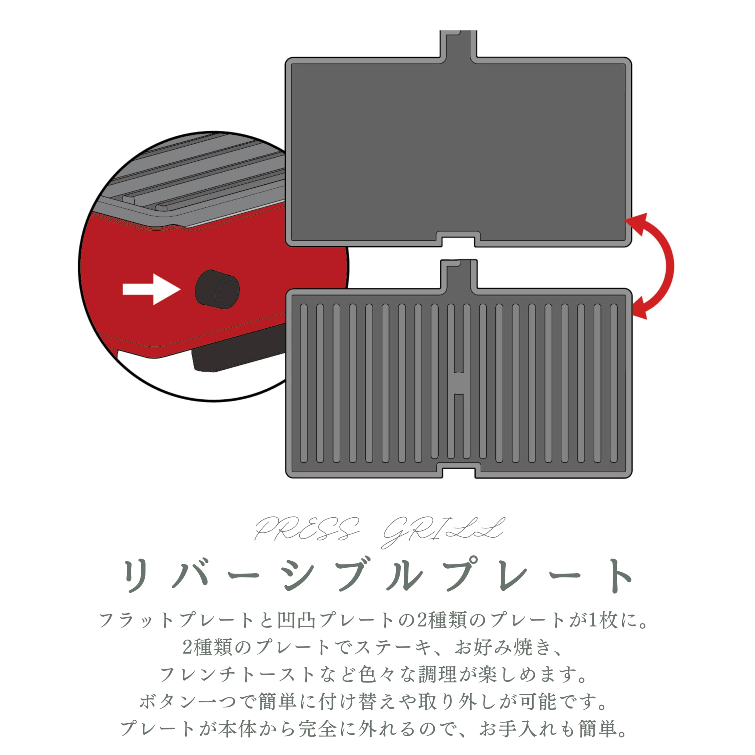 Amazon.co.jp : D&S ディーアンドエス プレスグリル 挟んで焼くホット