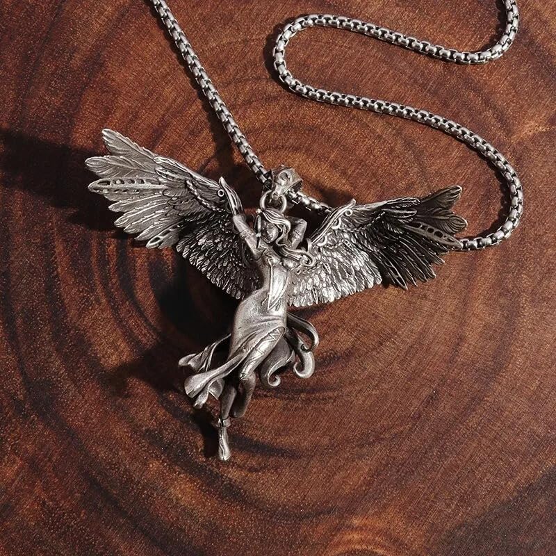 Anioł Stróż Skrzydła Kryształowy wisiorek Archanioł Święty Gabriel Paladyn Naszyjnik Mężczyźni i kobiety Biżuteria Amulet - Naszyjnik, Dla dziewczynek,