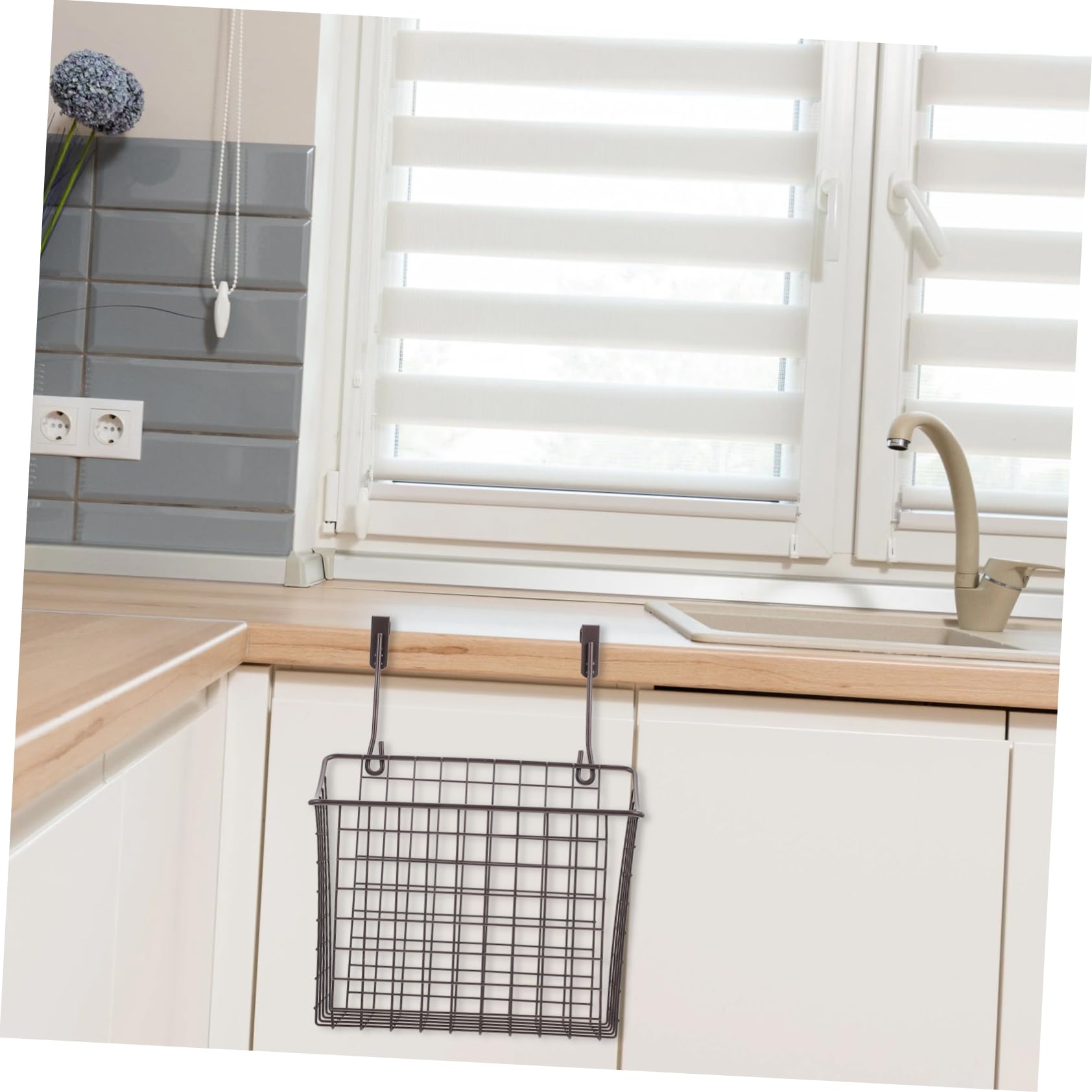 Alipis Cesta Colgante De Alambre De Hierro Para Puerta Cesta De Almacenamiento De Cocina Para Frutas Verduras y Aperitivos