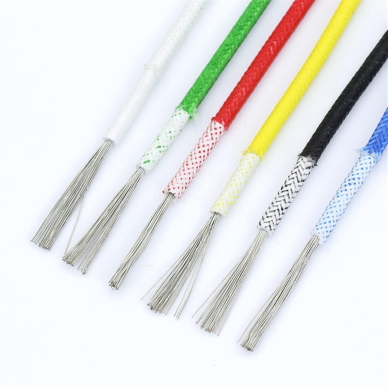 Cables flexibles, cables eléctricos trenzados, cables de silicona de un solo núcleo