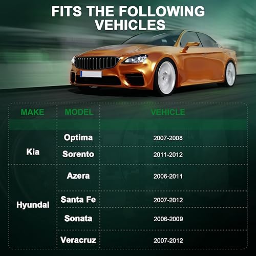 Miniatura 4 de Compresor con embrague AC para 10916C apto para Amanti 2007-2009para Veracruz 2007-2012 Compresor de aire acondicionado