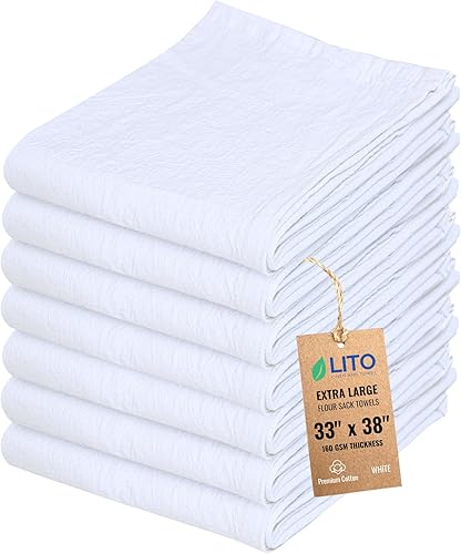 Toallas de saco de harina, toalla de té para manualidades, plato de cocina, toalla de algodón en blanco para bordado, funda de lino para hornear