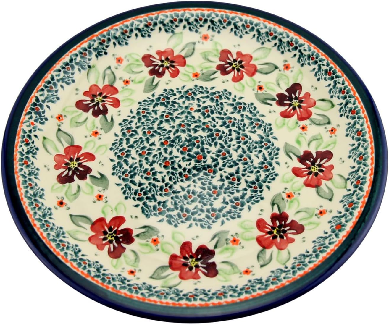 Polish Pottery Market Handmade Dinner Plate 10.75" Diameter by Zaklady Boleslawiec Poland - Dinnerware - Polish Stoneware