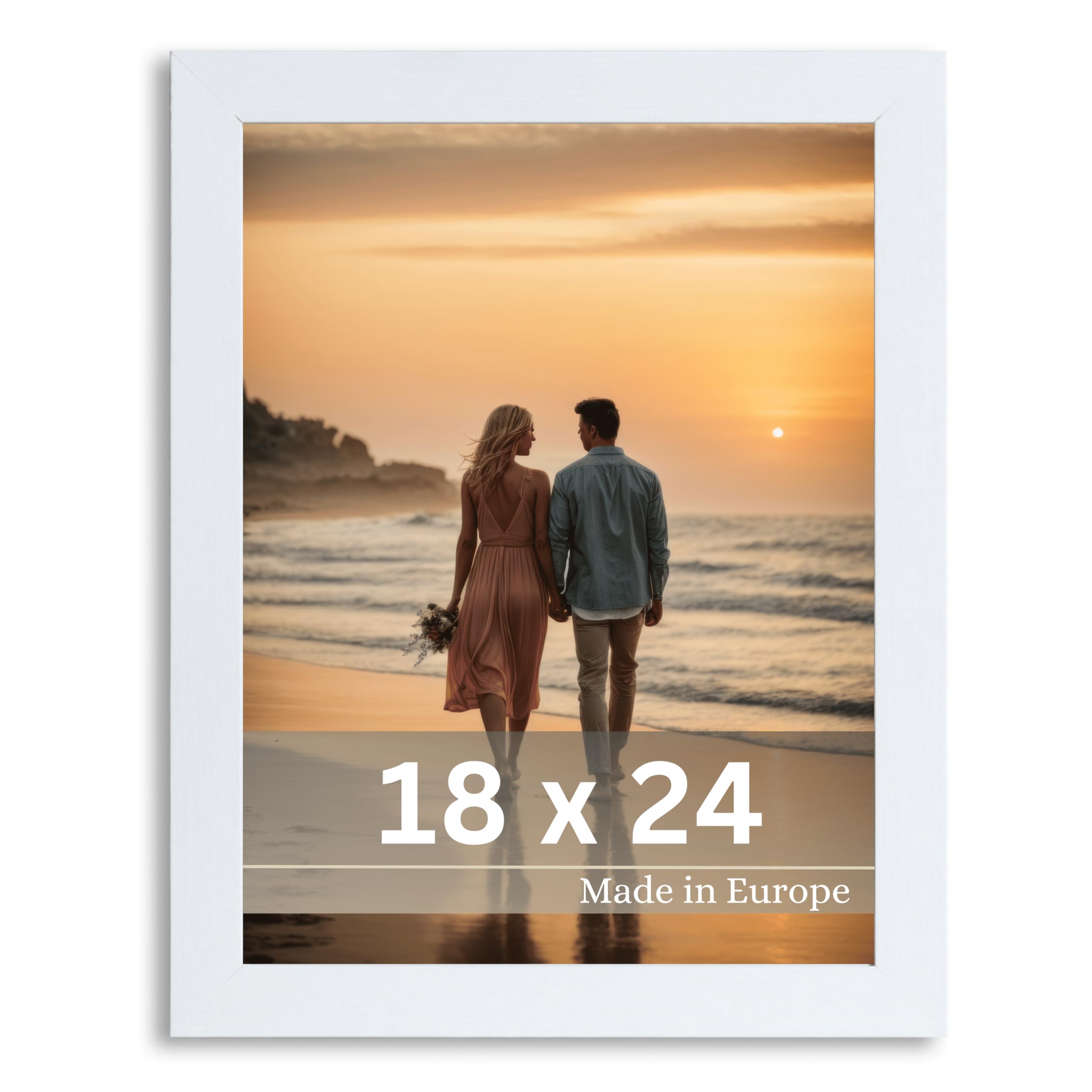 24x18 Frame Example White 18x24 Frame 18x24 Poster Frames | Frame Size For 18x24 Poster