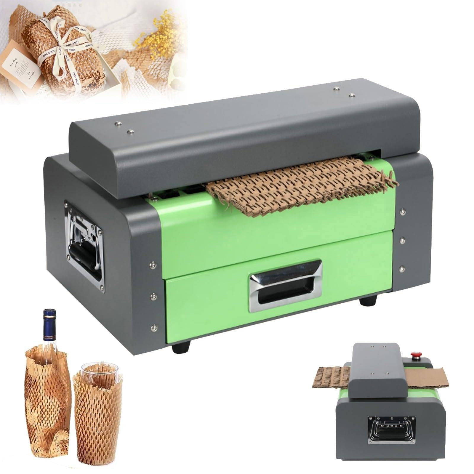 Máquina cortadora de expansión de Cajas de cartón Ondulado, Fabricante de Papel de Embalaje Tipo Panal, trituradora y Perforadora de cartón para Cajas de cartón de 325 mm