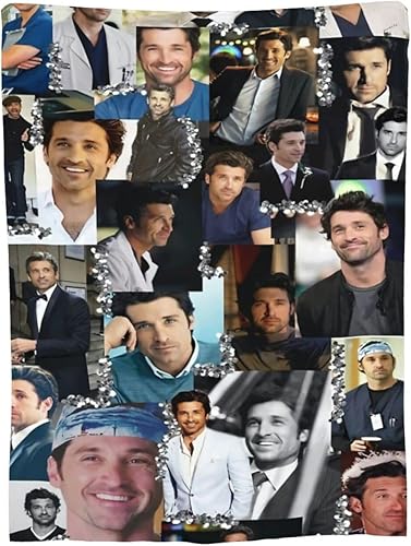 Miniatura 9 de Manta de franela suave de Patrick Dempsey como Derek Shepherd, para cama, sofá, oficina, viajes, ligera, suave, para el hogar