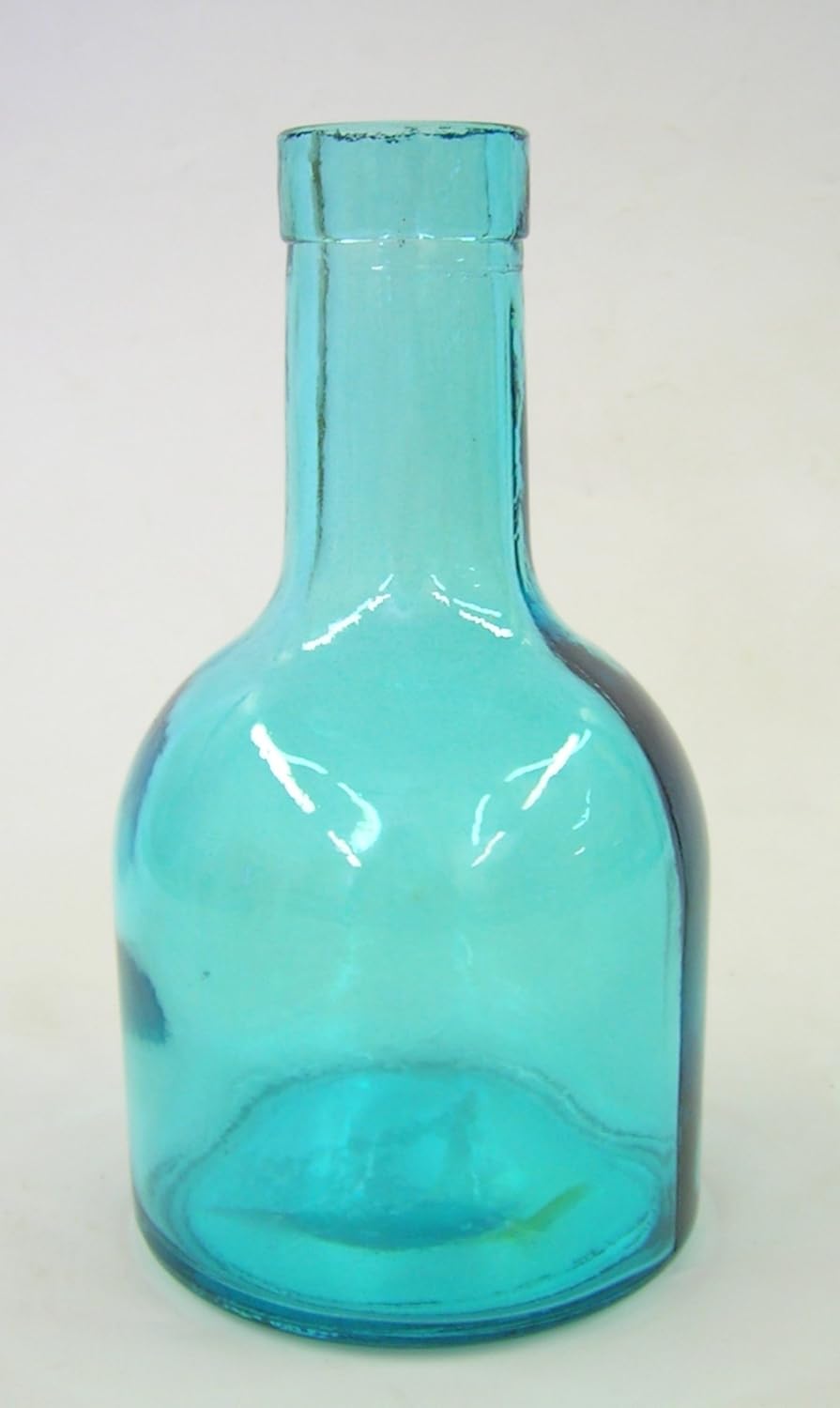 Blue Recycled Glass Bottle Vase 15cm Everything Else