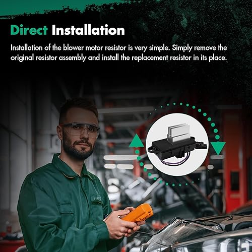 Miniatura 910 de SCITOO Resistencia de motor de ventilador HVAC para 2008-2013 para Chrysler 300/2008-2016 para Town & Country/2008-2010 para Dodge Charger/2008-2018