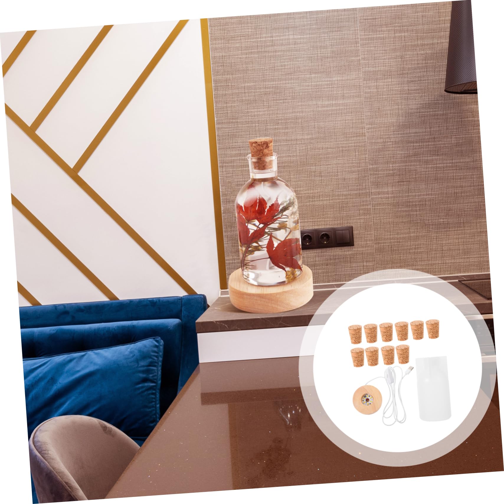 SHINEOFI 2sets Stampo Silicone Per Creazioni Fai Da Te Molds Per Resina Epoxy Luce Notturna Led Design Unico e Riutilizzabile Per Progetti Creativi e Decorazioni Domestiche