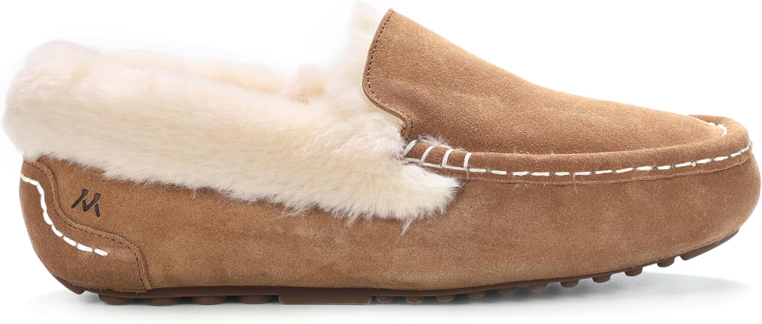 mykos Women's Moccasin - Luxurious Sheepskin Insole