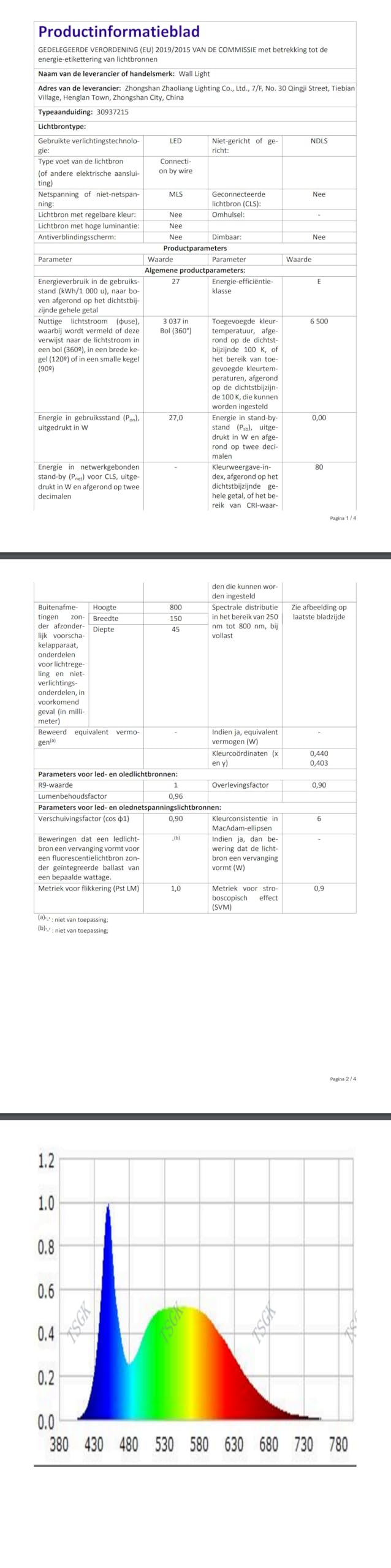 Comely Applique da Parete Interno LED, 27 W 3000 LM Moderno Lampada da Parete LED, Bianco Linea Lampade a Muro per Camera da Letto, Soggiorno, Corridoio, Bianco Freddo 6500 K