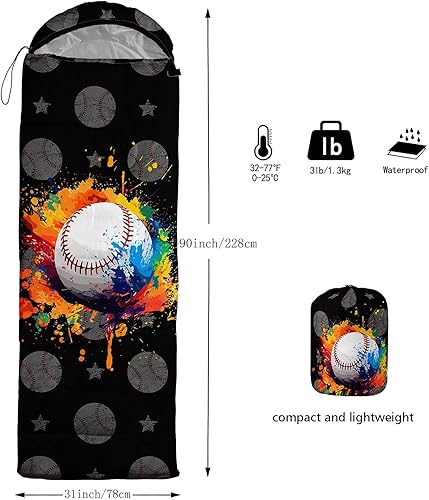 Miniatura 8 de Camping Sleeping Bags,3 Season Warm & Cool Weather,Lightweight,Waterproof Sleeping Bags for Adults & Kids,Traveling,and Outdoors,Camping Gear