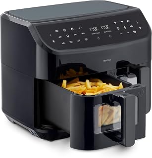 MEDION P20 XXL Freidora de Aire Doble Cesta MD11760 Negra