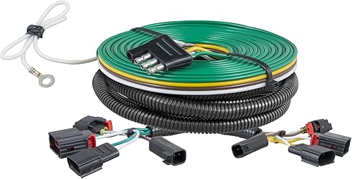 CURT 58907 Arnés de cableado personalizado para vehículos remolcados para remolque de bote, se adapta a Jeep Grand Cherokee seleccionado