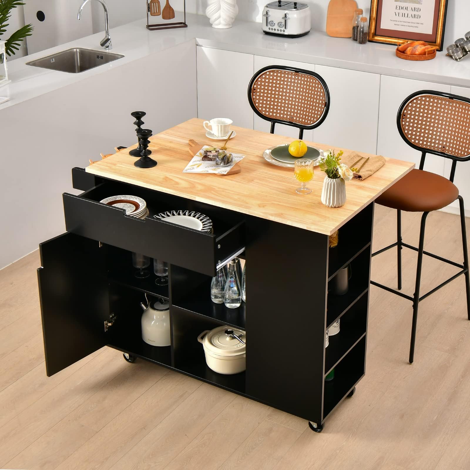 Tour De Rangement Cuisine Home Tower - Support électroménager Avec Tiroirs - Neuf