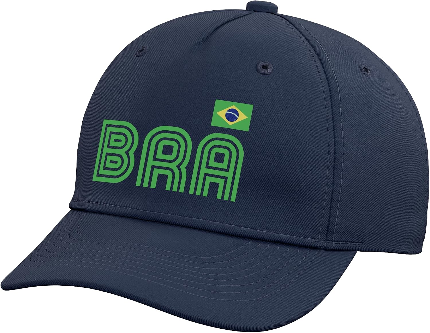 Brazil Flag Retro International Country Brasil Pride Adjustable Baseball Hat