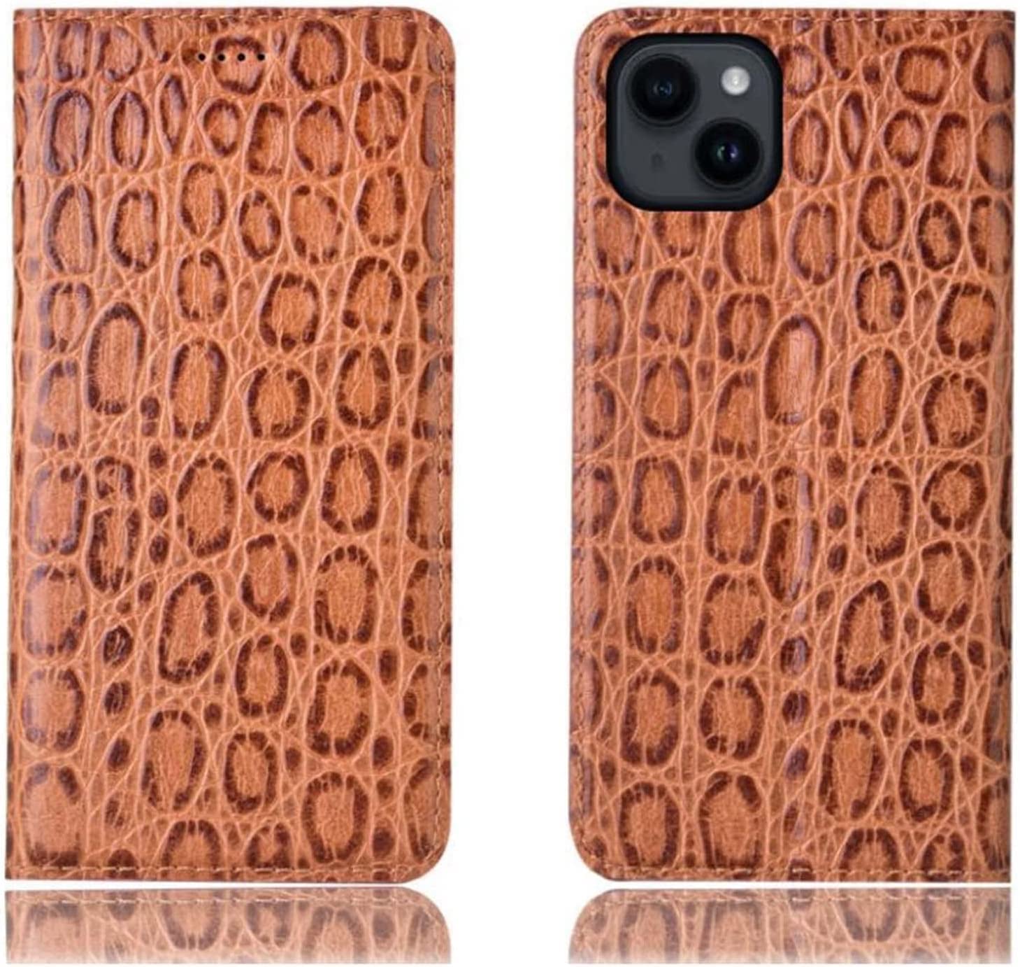 Funda magnética para iPhone 14 Plus con tarjetero y soporte de lectura horizontal 8