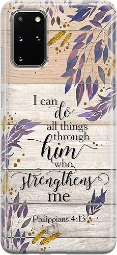 Funda de teléfono compatible con Samsung Galaxy A73 A72 5G A71 A54 A52 A42 A34 A32 A14 A11 de madera con parachoques de celda transparente versículo