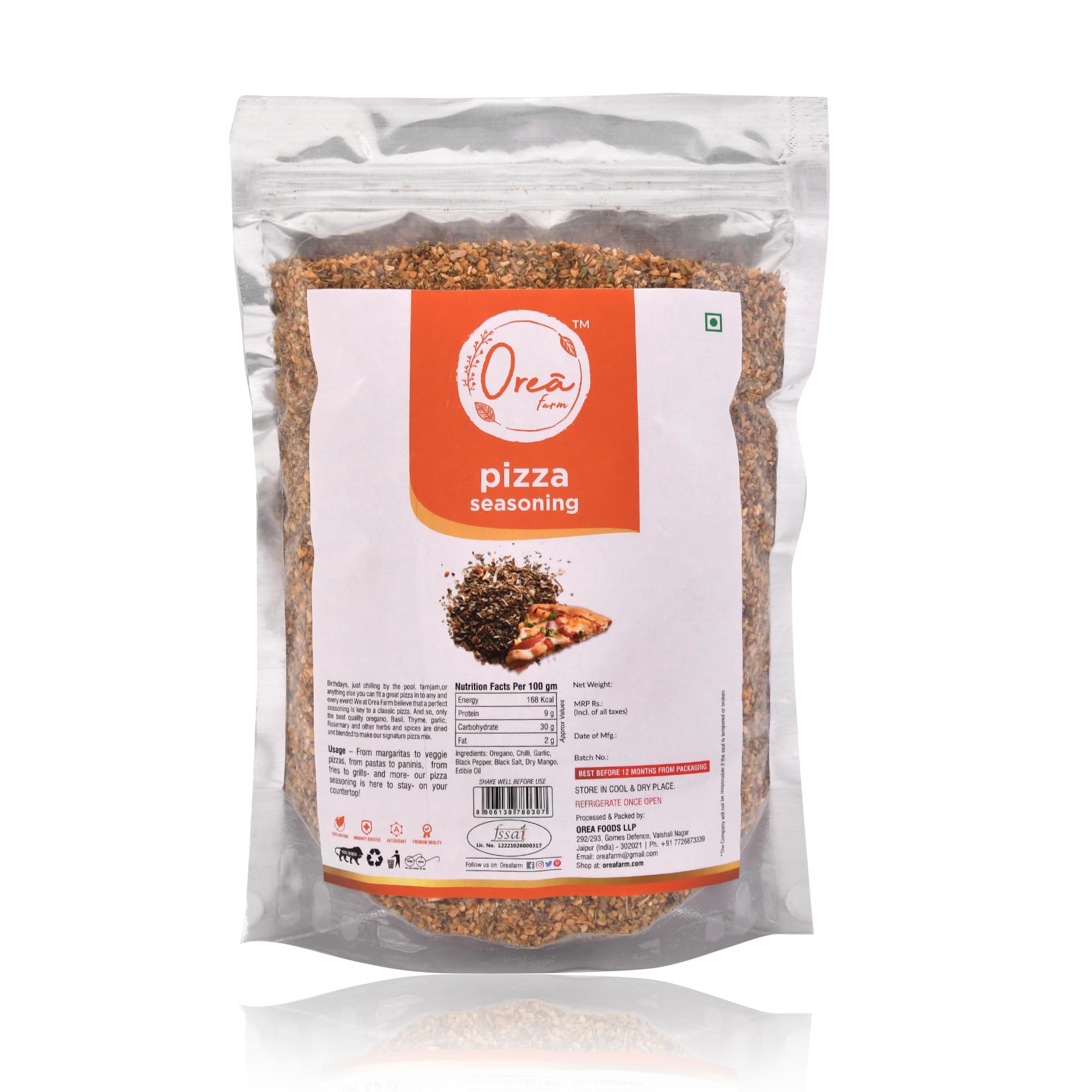 Orea Farm Pizza Seasoning 1 Kg Natural and Healthy Spice Blend Sprinkler for Pizza and Pasta | Zipper Reusable Pack (B0D53NXHB7) Amazon Price History, Amazon Price Tracker