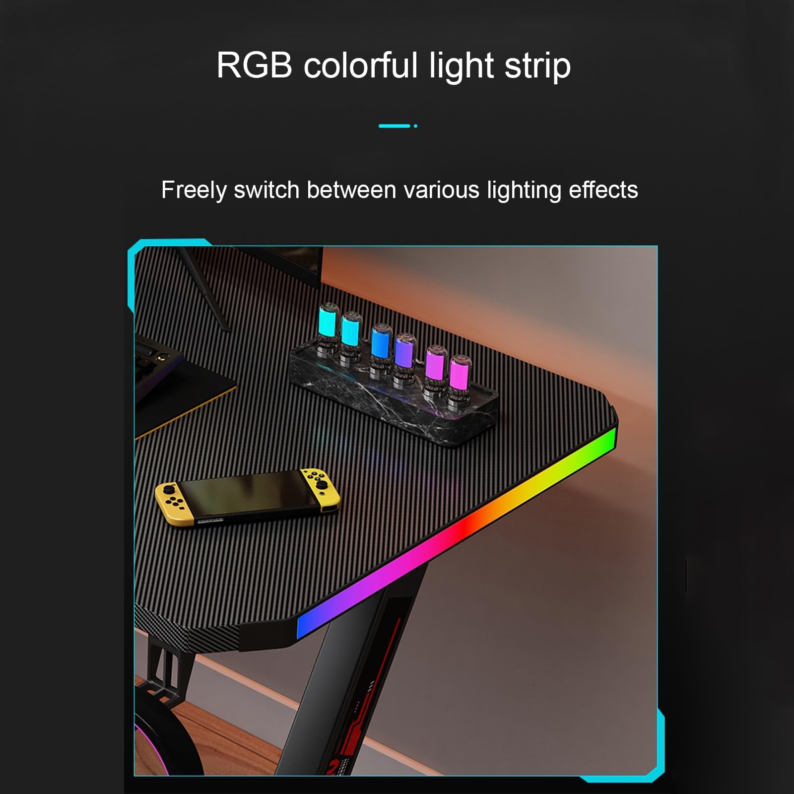 Amazon | 調節可能な RGB ライト ストリップ付き Z 字型ゲーミング