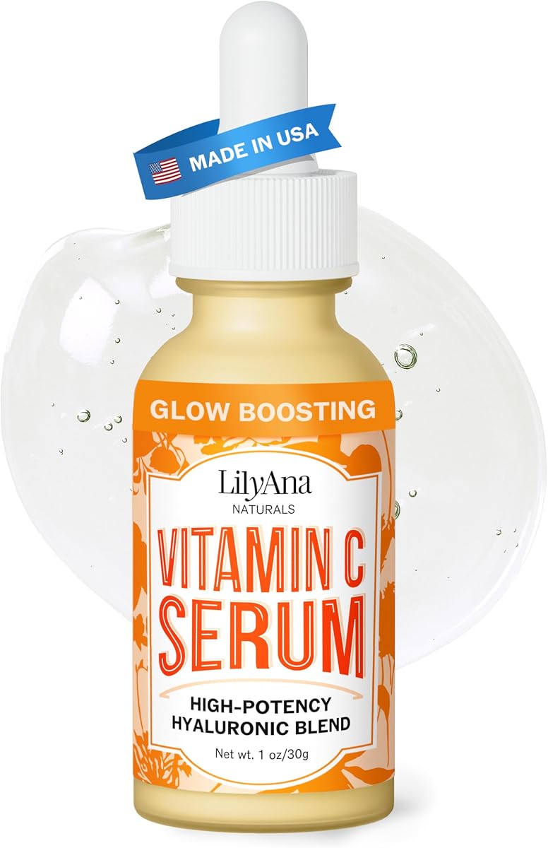Vitamin C Face Serum with Hyaluronic Acid, 1 oz | El suero antienvejecimiento con vitamina E ayuda a reducir las manchas de la edad y el daño solar al tiempo que favorece el colágeno y la elastina.