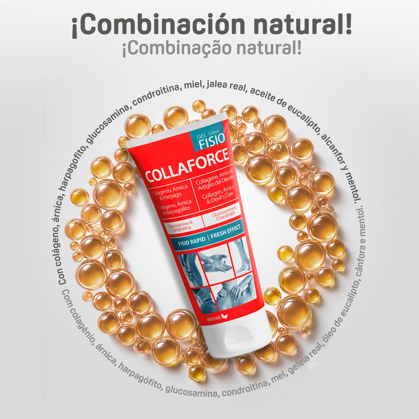 Dietmed Collaforce Fisio Gel effetto freddo, 75ml