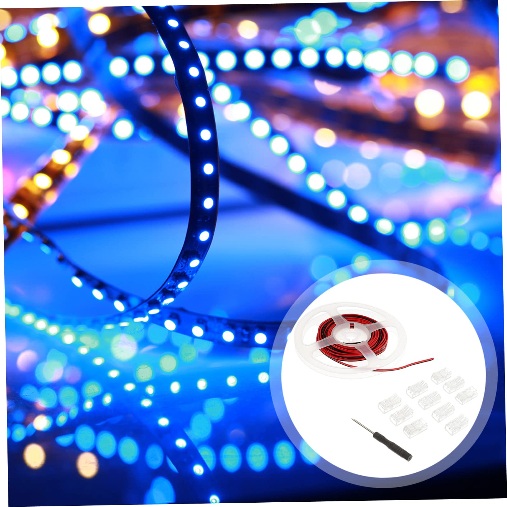 PRETYZOOM 4sätze Pin Lichtverbinder Mit -clips Kabel Und Schraubendreher Für -streifenanschlüsse Installieren Löten