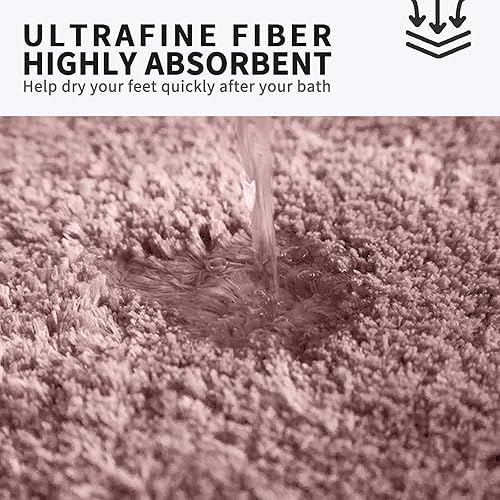 Miniatura 4 de Tapetes y alfombras de baño, dormitorio y cocina antideslizantes, lavables a máquina y absorbentes, tapete para ducha y inodoro, 20 x 32 pulgadas,