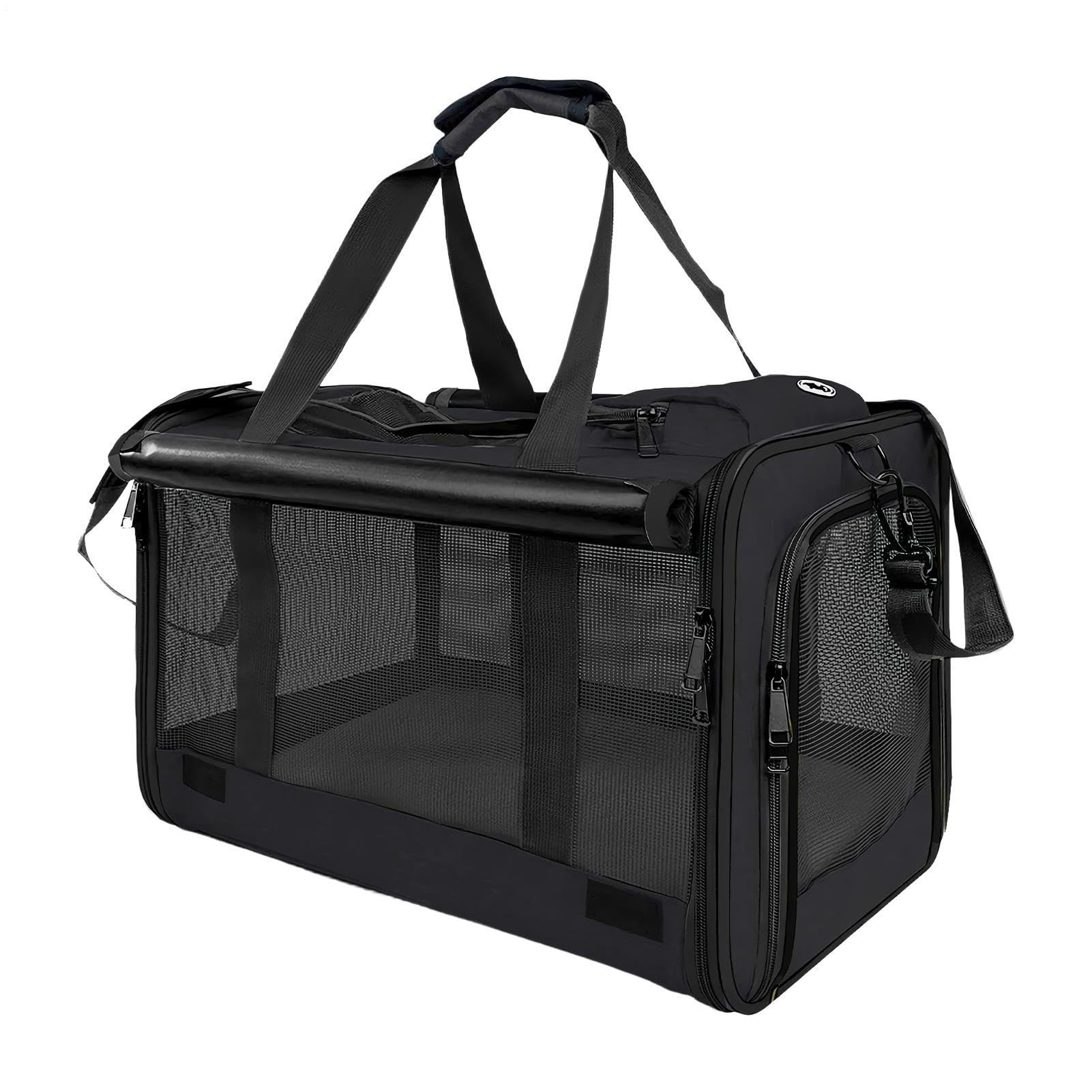 Petit Transporteur pour Chat Jusqu'à 9 kg Sac de Léger et Aéré | Sac de Transport pour Chat Pour les aventures en extérieur, camping, hôpital, avion, voiture, moto