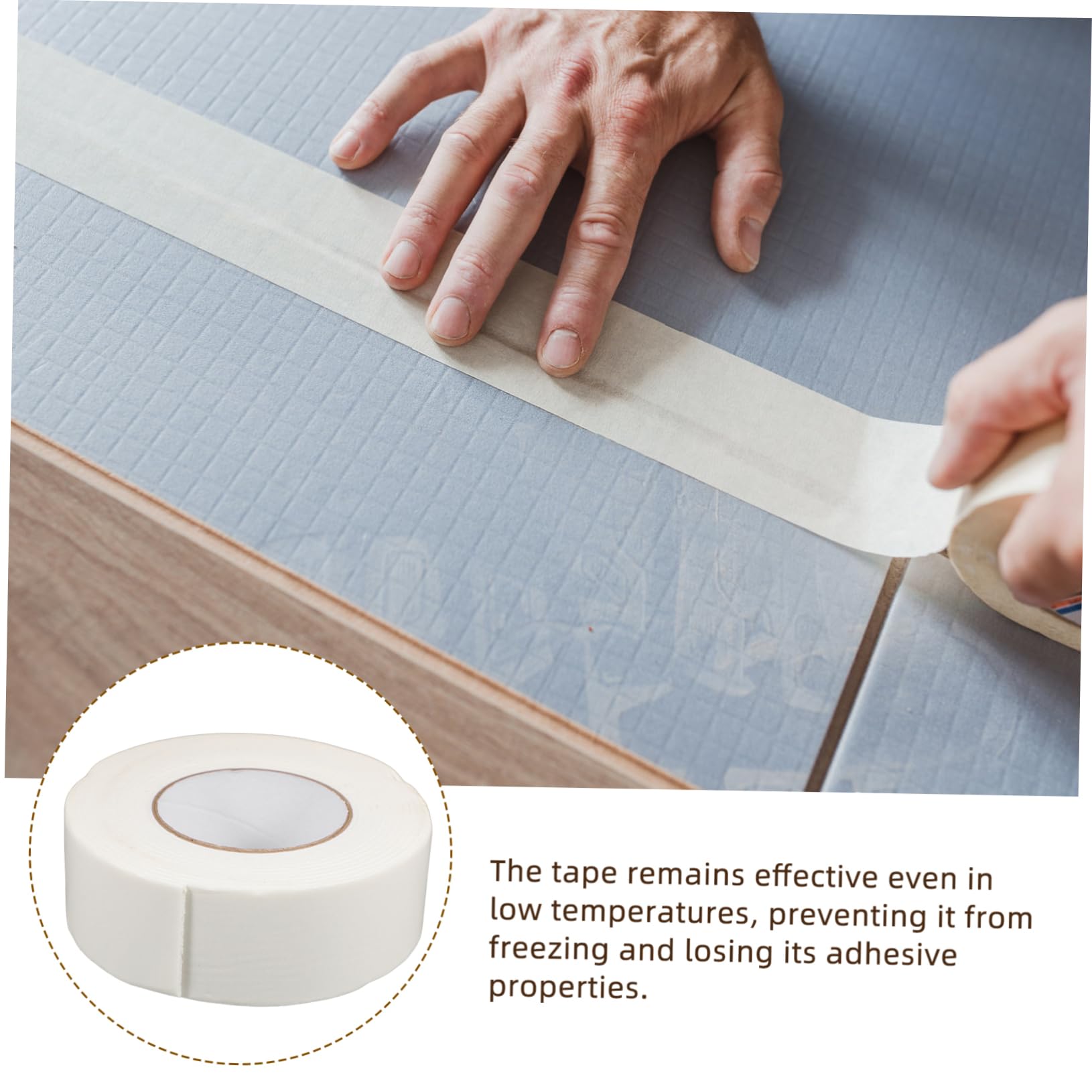 Ruban Adhésif Double Face Blanc Mousse Imperméable pour Four Automobile Travaux Manuels