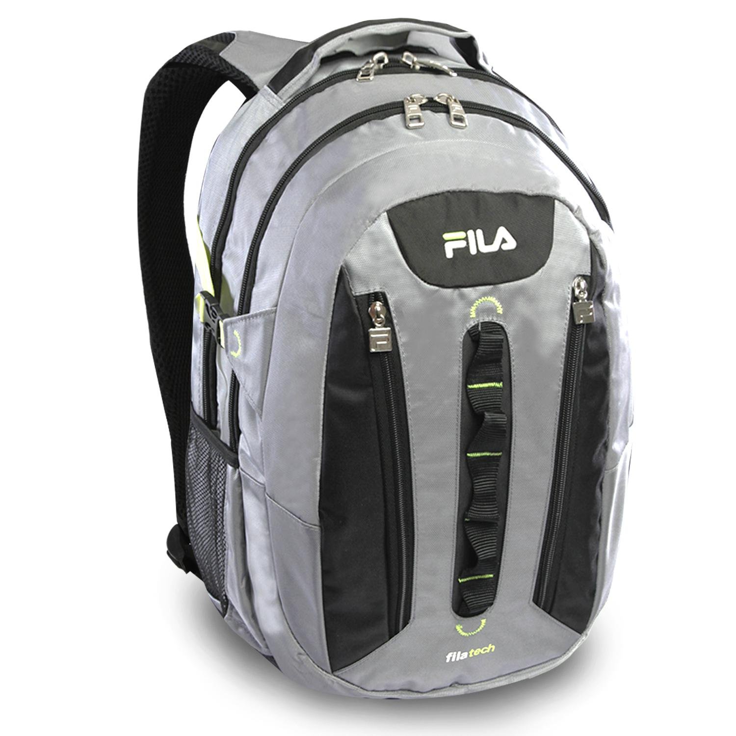 Fila Vertex Tablet and Laptop Backpack, Grey, One Size