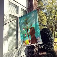 Vista 469 de Caroline's Treasures BB4243GF Bandera de jardín con texto en inglés «Merry Christmas» con texto en inglés «Merry Christmas», bandera decorativa