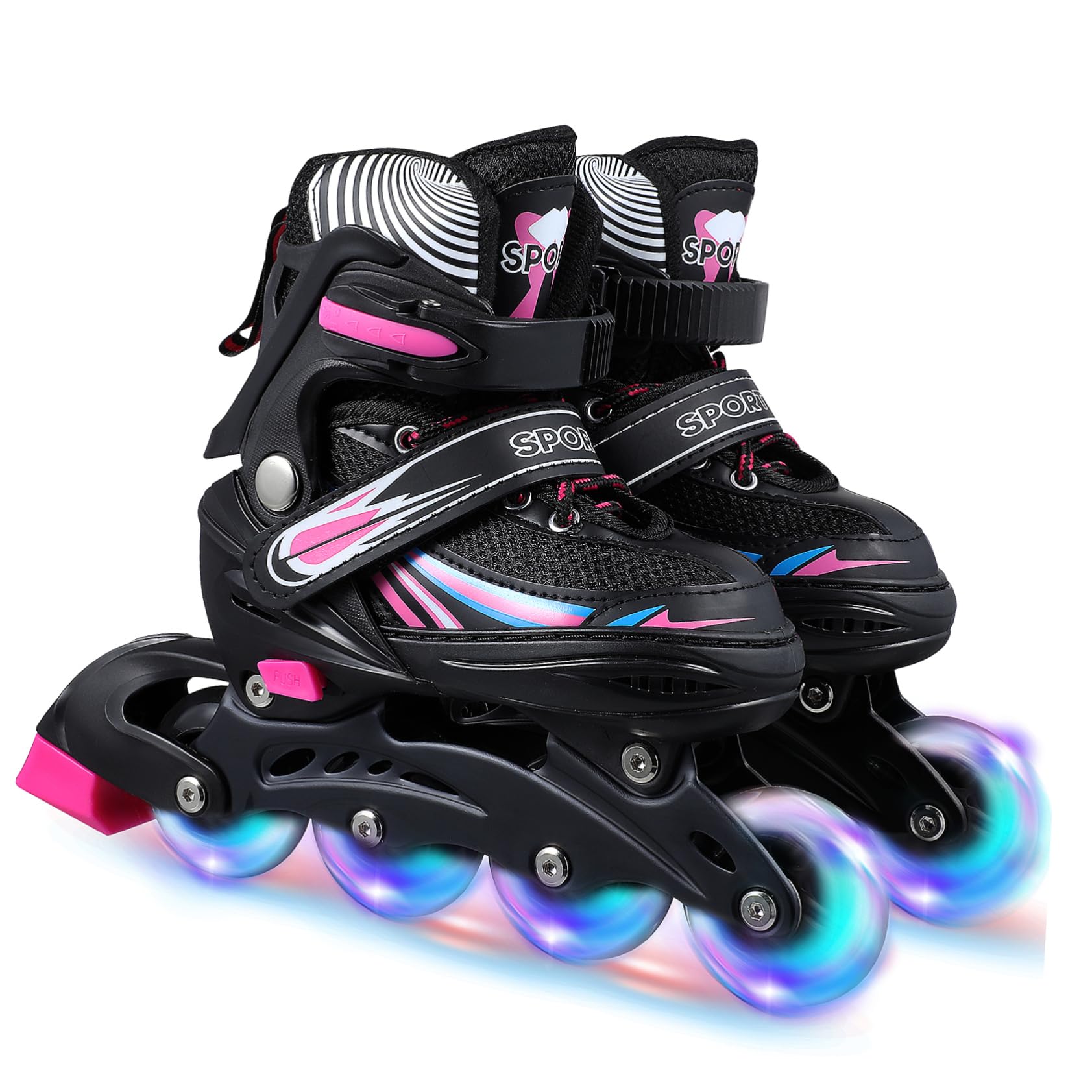 SUPVOX Line Skates Women Men Adults Inline Hockey Skates Set Size s Storage Bag Stylish and Comfortable