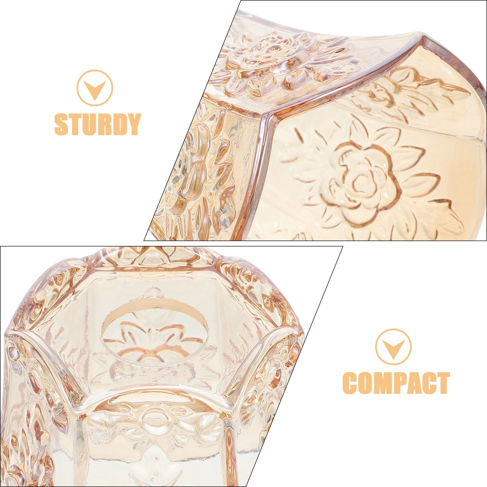 Veemoon 2 Piezas Pantalla Resistente al Calor y Fácil de Reemplazar Diseño Artístico de Lámpara de Vidrio Tallado Tamaño Mini de 42mm para Pasillos y Espacios Decorativos Artesanales