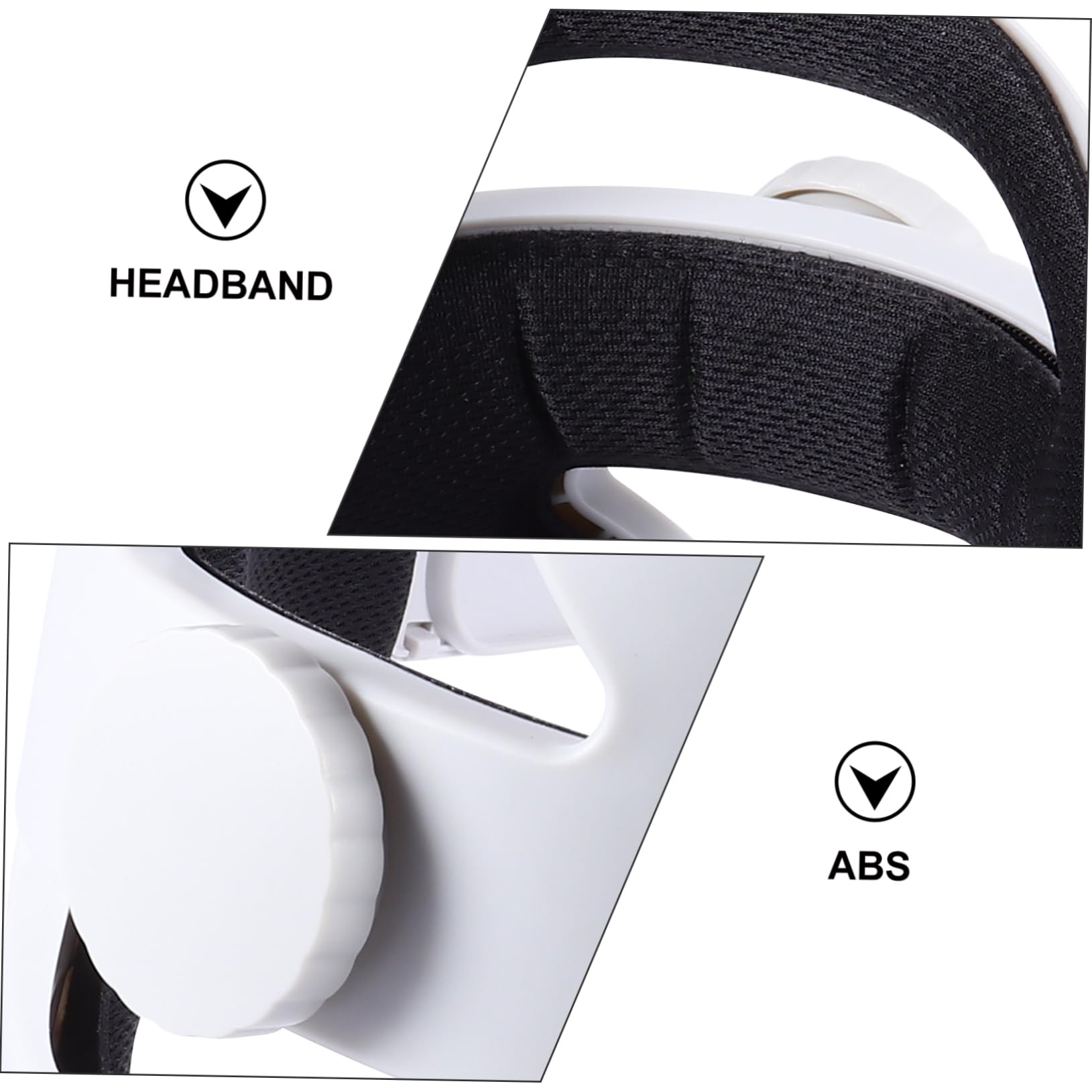 VILLCASE Fascia per Visore Vr Compatibile con Dispositivo Regolabile Cinghia Cuscinetto per Testa Morbida Realizzata in Abs di Facile da Installare e Rimuovere