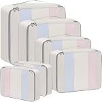 BAGAIL 10 Ensemble Cubes d'emballage Tailles diverses Organisateur d'empaquetage pour accessoires de voyage Porte-bagages sur valise-Noir