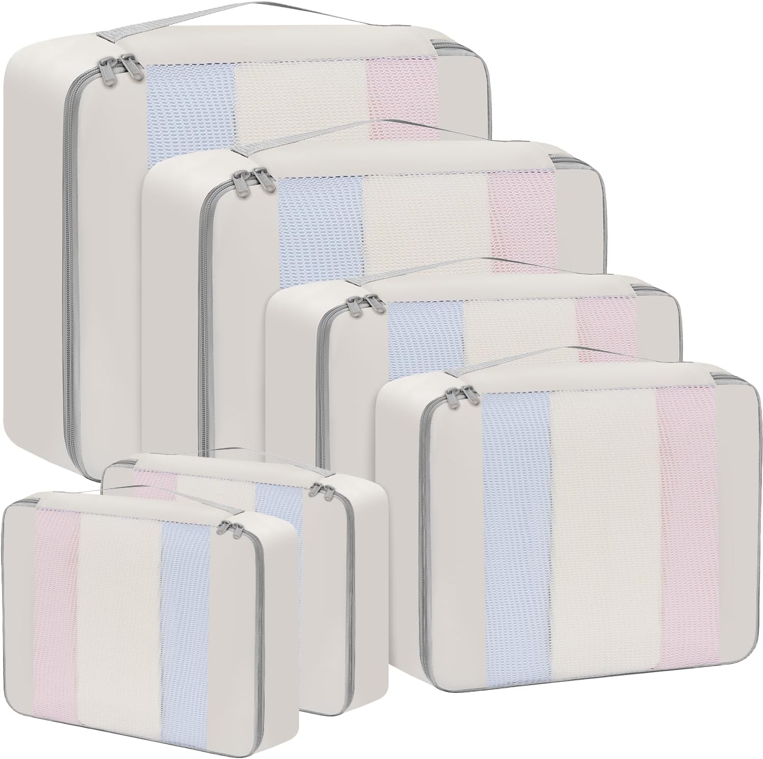 6 Set/8 Set/10 Set Packing Cubes Various Sizes Packing Organizer for Travel Accessories Luggage Carry On Suitcase