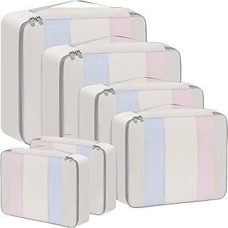 BAGAIL 6 Set/8 Set/10 Set Packing Cubes Various Sizes Packing Organizer for Travel Accessories Luggage Carry On Suitcase