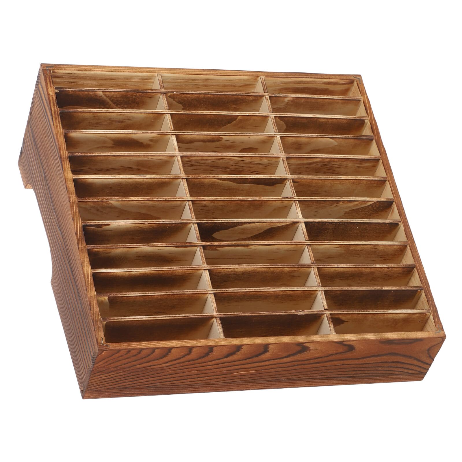 Rangement pour Téléphones Portables Bois Organisateur de Bureau Scolaire et Support Calculatrice