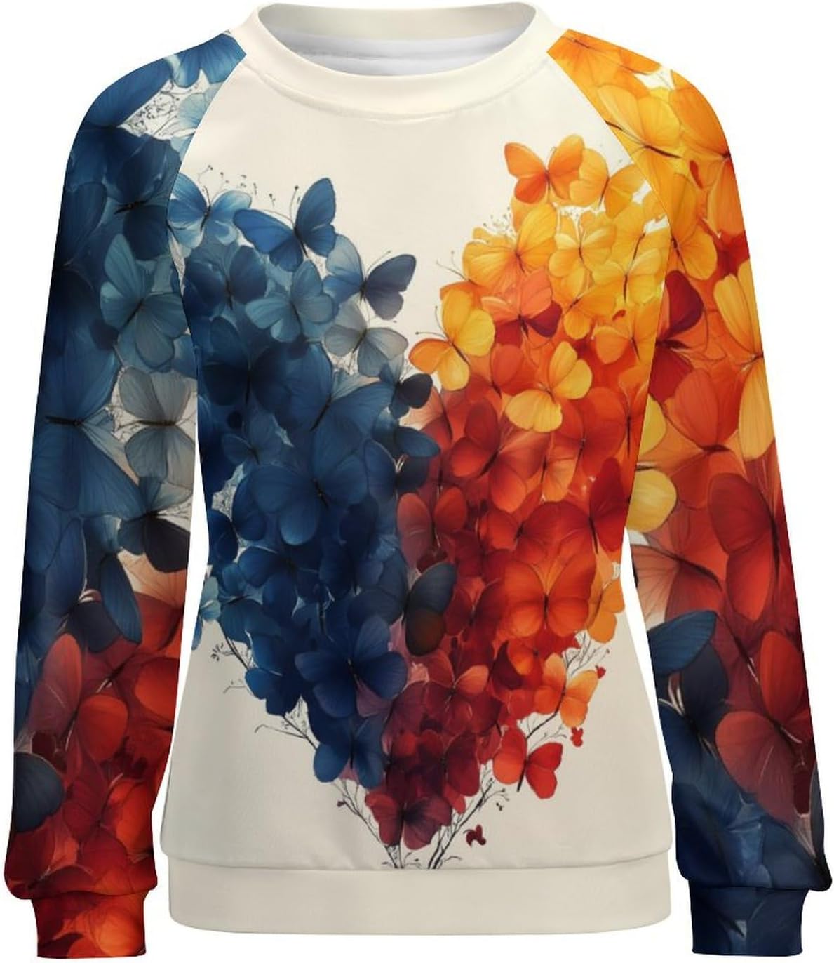 Valentines Day Sweatshirts For Women Heart Print Pullover Crewneck Plus Size 2025 Spring Fashion Long Sleeve Shirt - Image 4