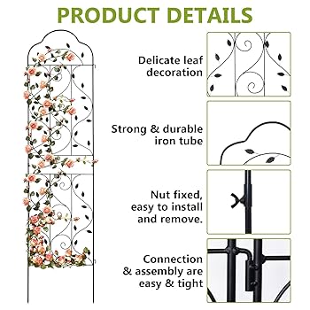 ガーディページ ITOPFOX 59 in. A-Frame Stable Structure Tall Garden Trellis