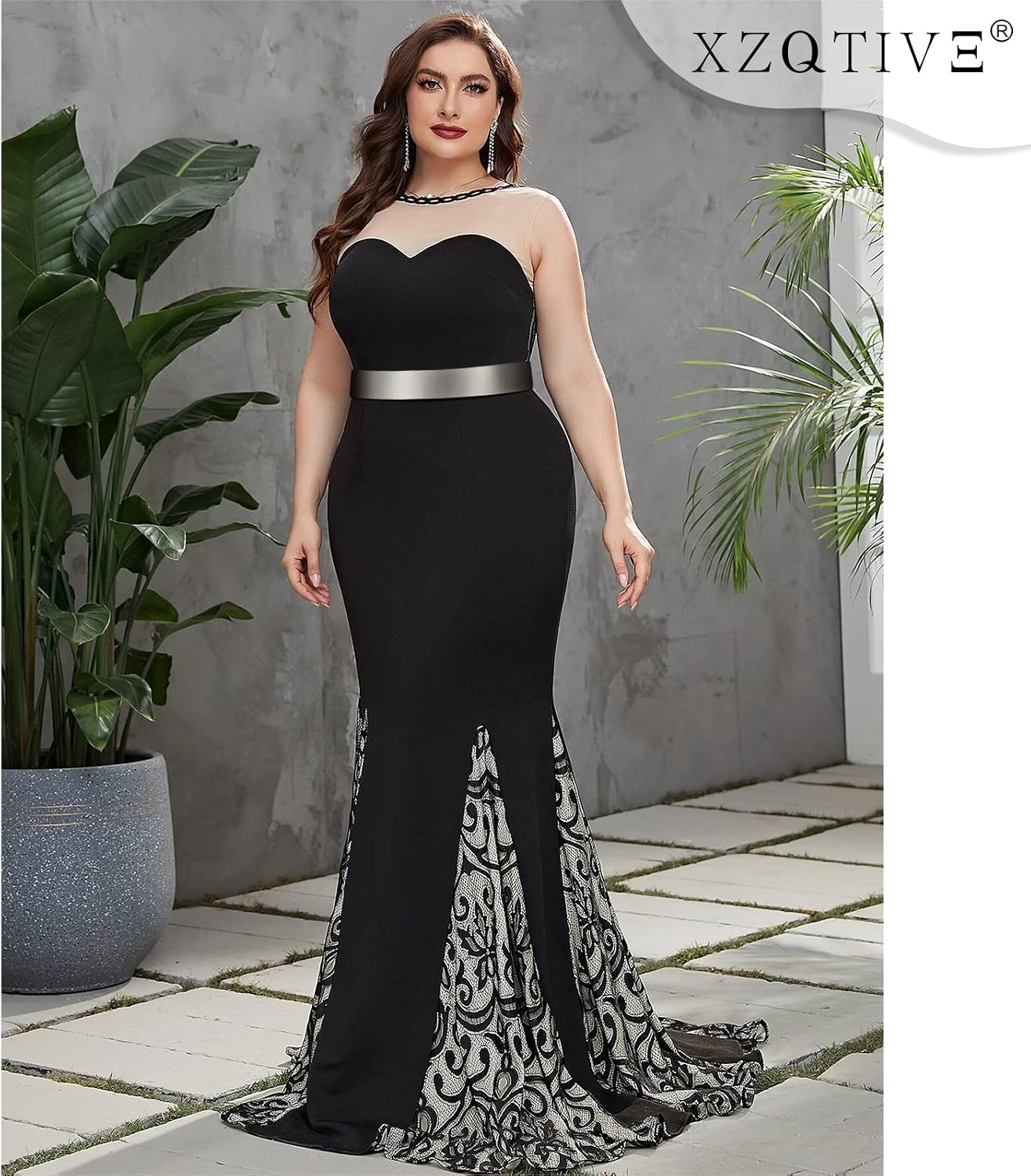 XZQTIVE Metal Waist Belt Women Shiny Polished Mirror Chain Belts Metallic Waistband Adjustable Body Link Dress Belts