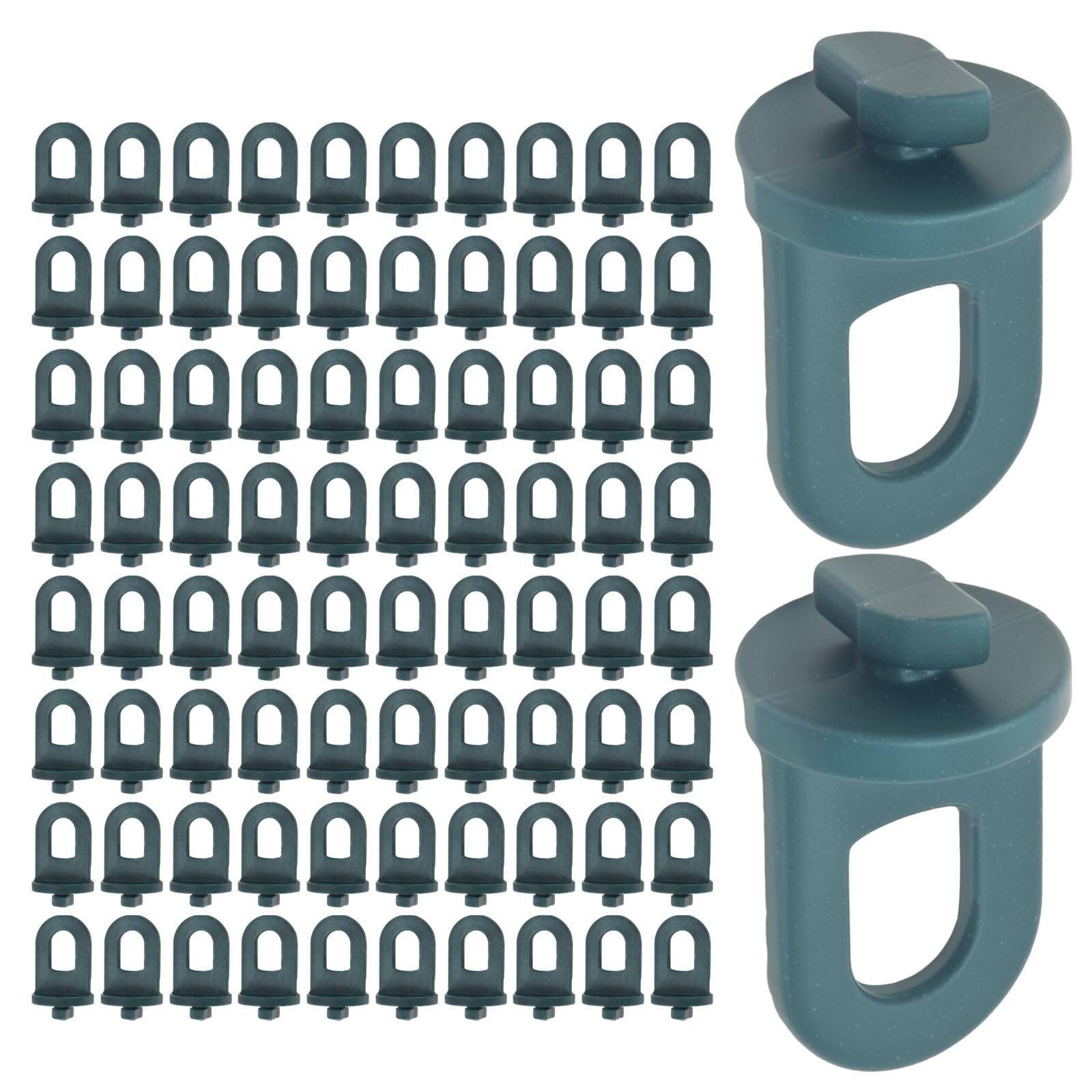 Saihisday 150Pcs Greenhouse Hooks Hanger Kit - Twist Clips for Aluminium Greenhouse Insulation