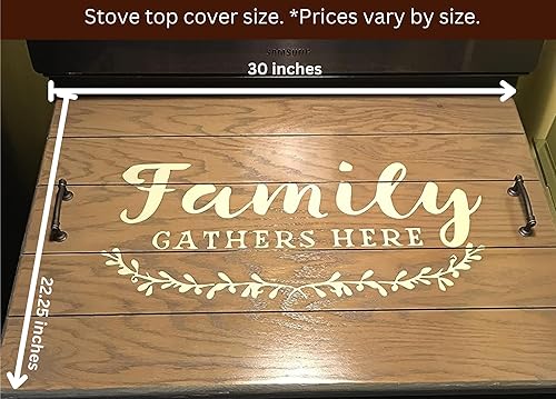 Miniatura 5 de Stove cover for Electric Stovetop, Noodle Board, Stovetop, wooden stove top cover Farmhouse Style Valentines Gift, Gift for Easter, Gift for Mom
