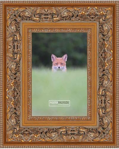 Miniatura 3 de Poster Palooza 18x24 Ornate Antique Gold Complete Wood Picture Frame with UV Acrylic Plexiglass, Foam Board Backing & Hardware Included