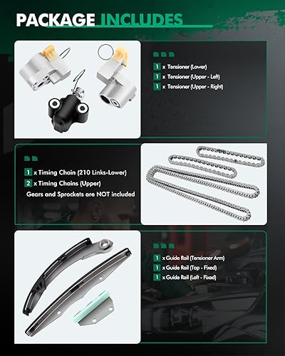 Miniatura 2 de SCITOO Kit de cadena de distribución para Nissan Frontier Pathfinder Xterra 4.0L 2006-2010