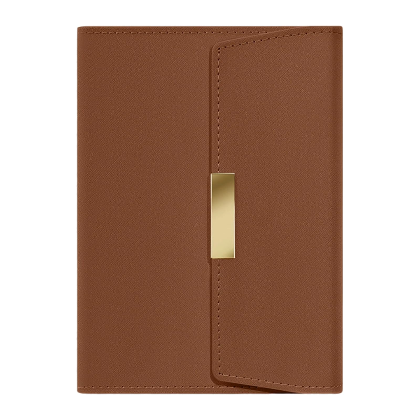 BWANGIAO PU Leather Notebook 128 Sheets Lined Hardcover Journal with Button Closure Ribbon Bookmarks For Offices School
